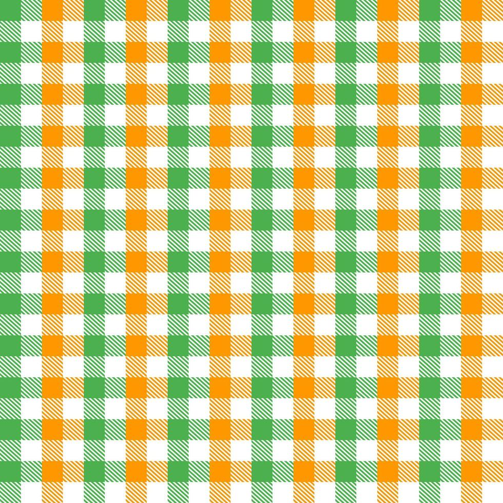 st. patrick plaid modèle avec oblique ligne à l'intérieur Contexte. plaid modèle Contexte. plaid Contexte. sans couture modèle. pour toile de fond, décoration, cadeau emballage, vichy nappe de table, couverture. vecteur