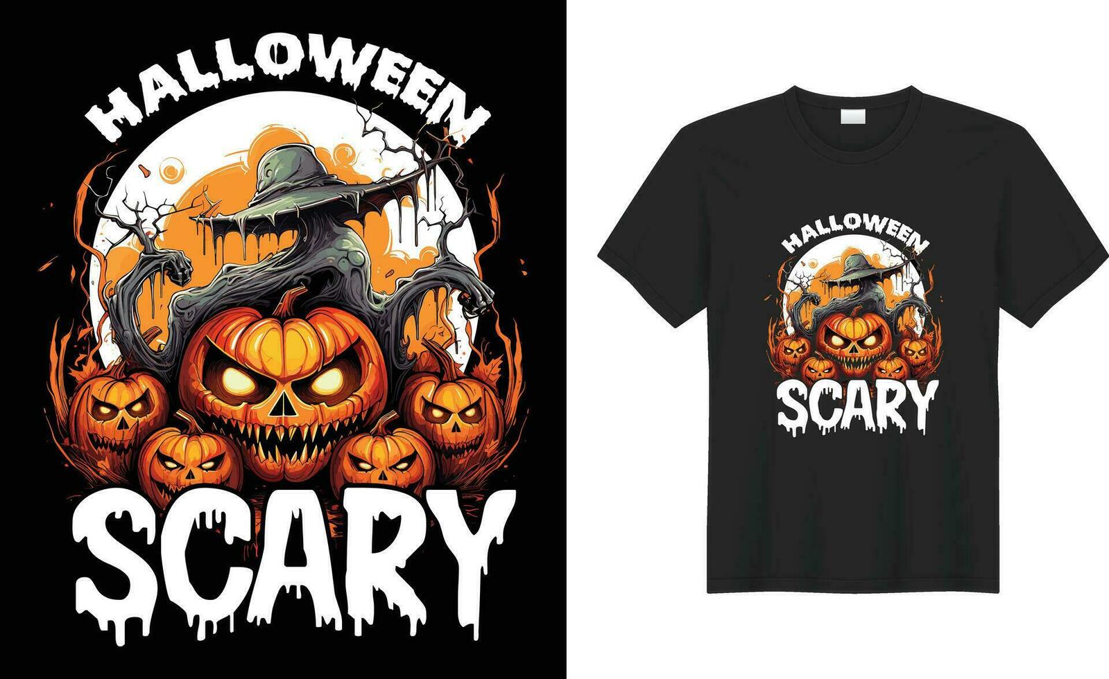 content Halloween magnifique sorcier et fête effrayant costume prêt à imprimer vecteur T-shirt. Halloween effrayant