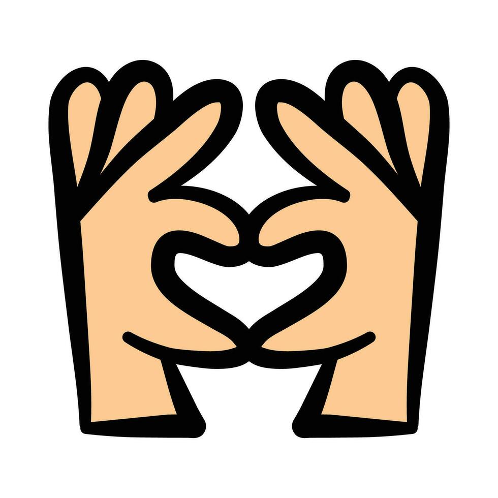 main tiré illustration de main geste ou signe émoticône, corps Langue vecteur