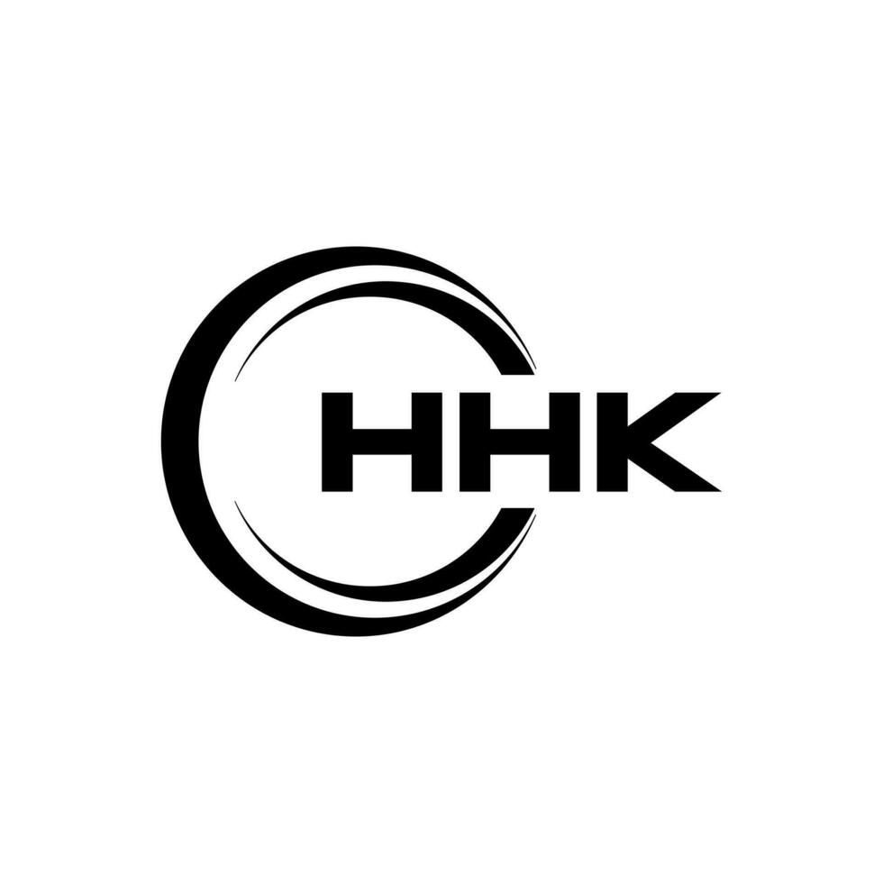 hhk logo conception, inspiration pour une unique identité. moderne élégance et Créatif conception. filigrane votre Succès avec le frappant cette logo. vecteur