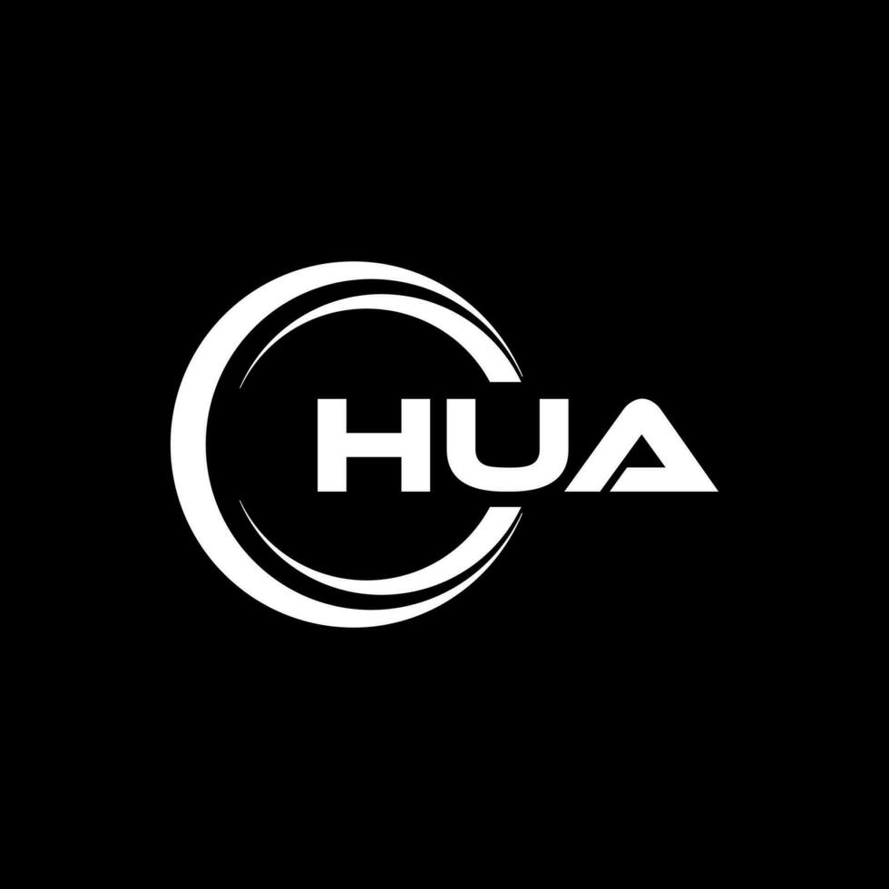 hua lettre logo conception, inspiration pour une unique identité. moderne élégance et Créatif conception. filigrane votre Succès avec le frappant cette logo. vecteur