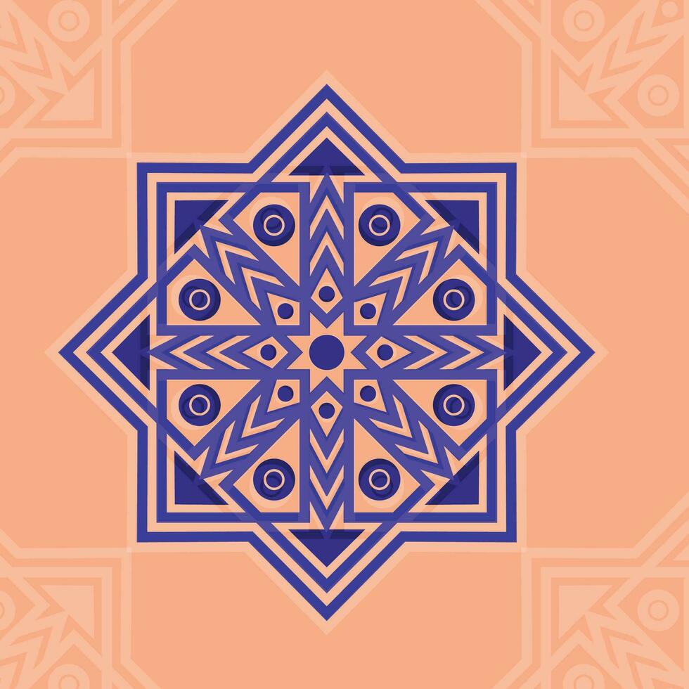 mandala avec fleur pour henné, Mehndi, tatouage, décoration. décoratif ornement dans ethnique Oriental style. main tiré Contexte. Islam, arabe, Indien. vecteur