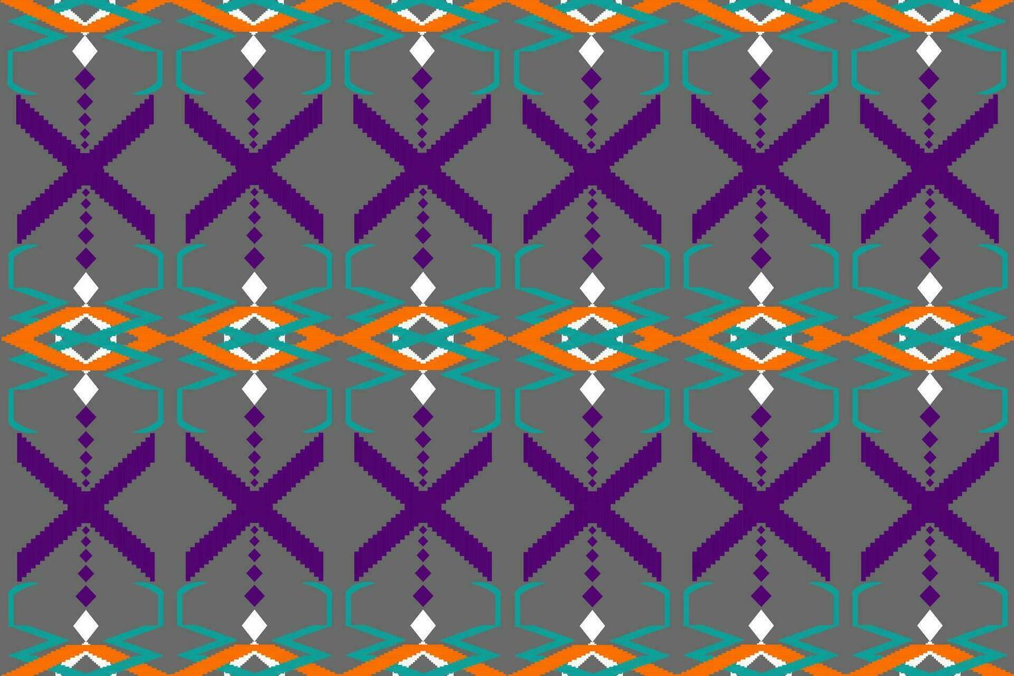 géométrique vecteur ikat modèle. ethnique traditionnel tribal art sans couture modèle dans tribal, populaire broderie, et mexicain style. aztèque géométrique art ornement imprimer. conception pour tapis, fond d'écran, Vêtements