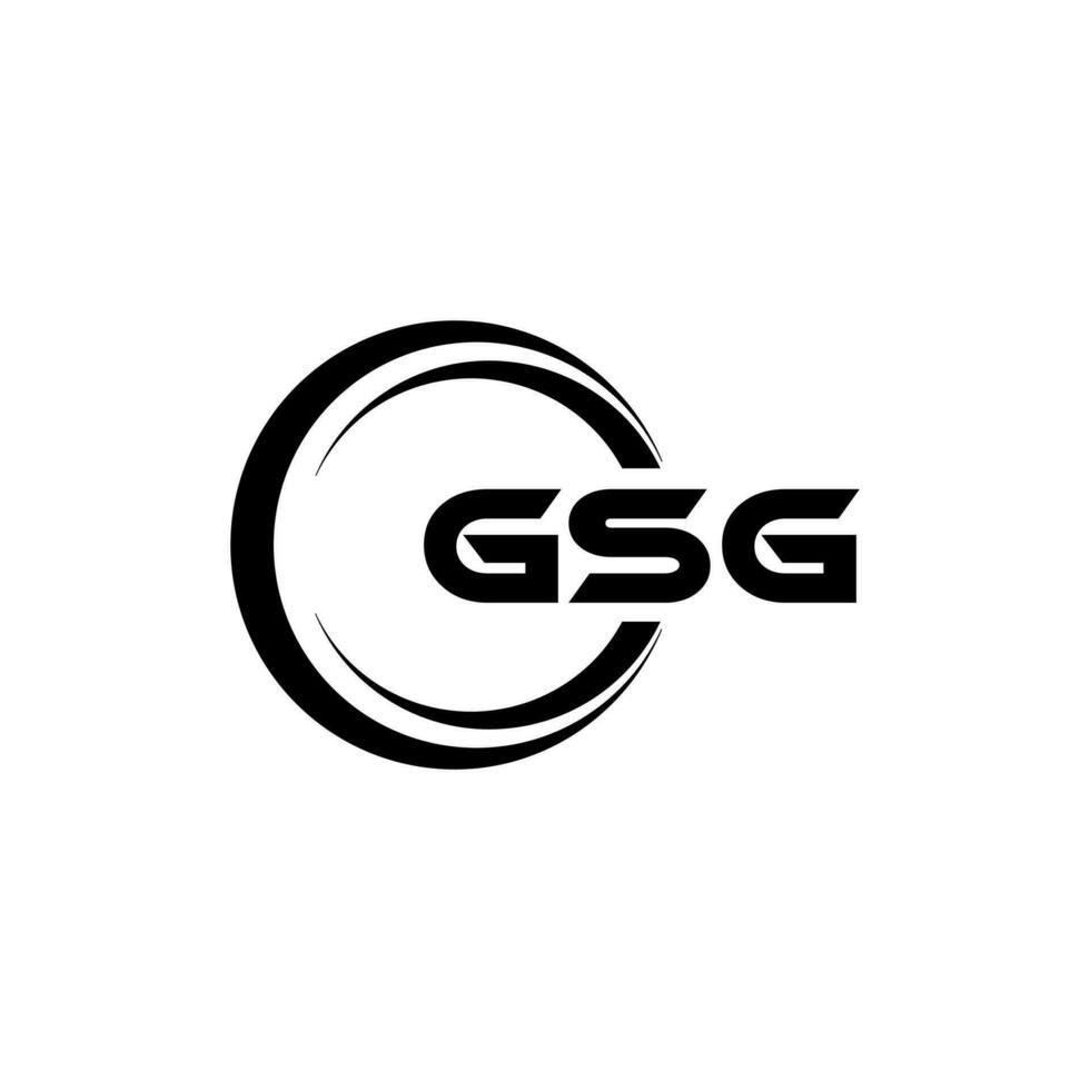 gsg logo conception, inspiration pour une unique identité. moderne élégance et Créatif conception. filigrane votre Succès avec le frappant cette logo. vecteur