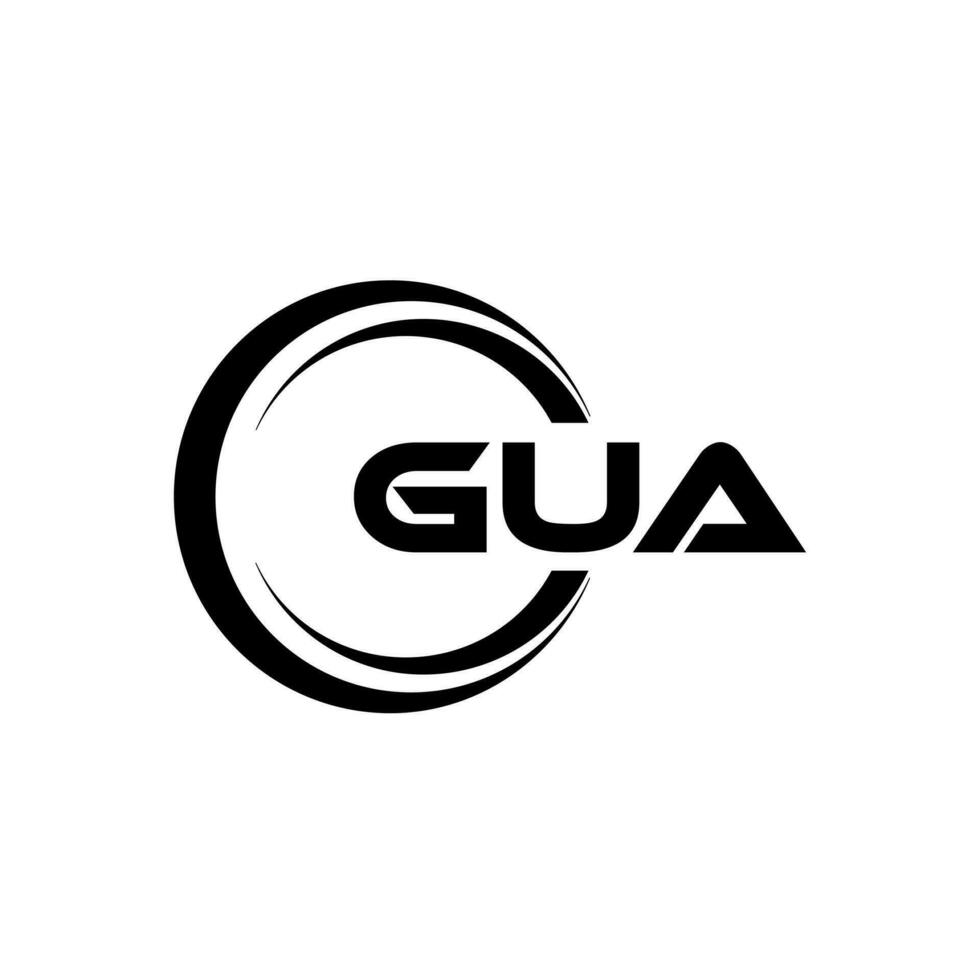 gua logo conception, inspiration pour une unique identité. moderne élégance et Créatif conception. filigrane votre Succès avec le frappant cette logo. vecteur