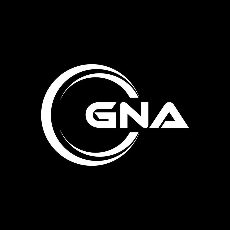 gna logo conception, inspiration pour une unique identité. moderne élégance et Créatif conception. filigrane votre Succès avec le frappant cette logo. vecteur