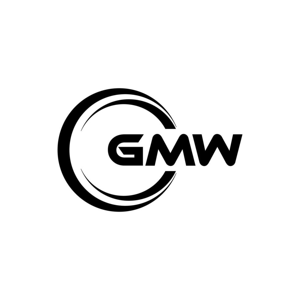 GMW logo conception, inspiration pour une unique identité. moderne élégance et Créatif conception. filigrane votre Succès avec le frappant cette logo. vecteur