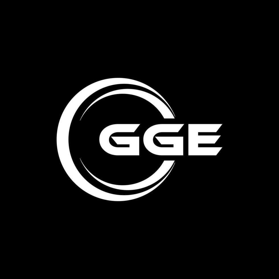 gge logo conception, inspiration pour une unique identité. moderne élégance et Créatif conception. filigrane votre Succès avec le frappant cette logo. vecteur