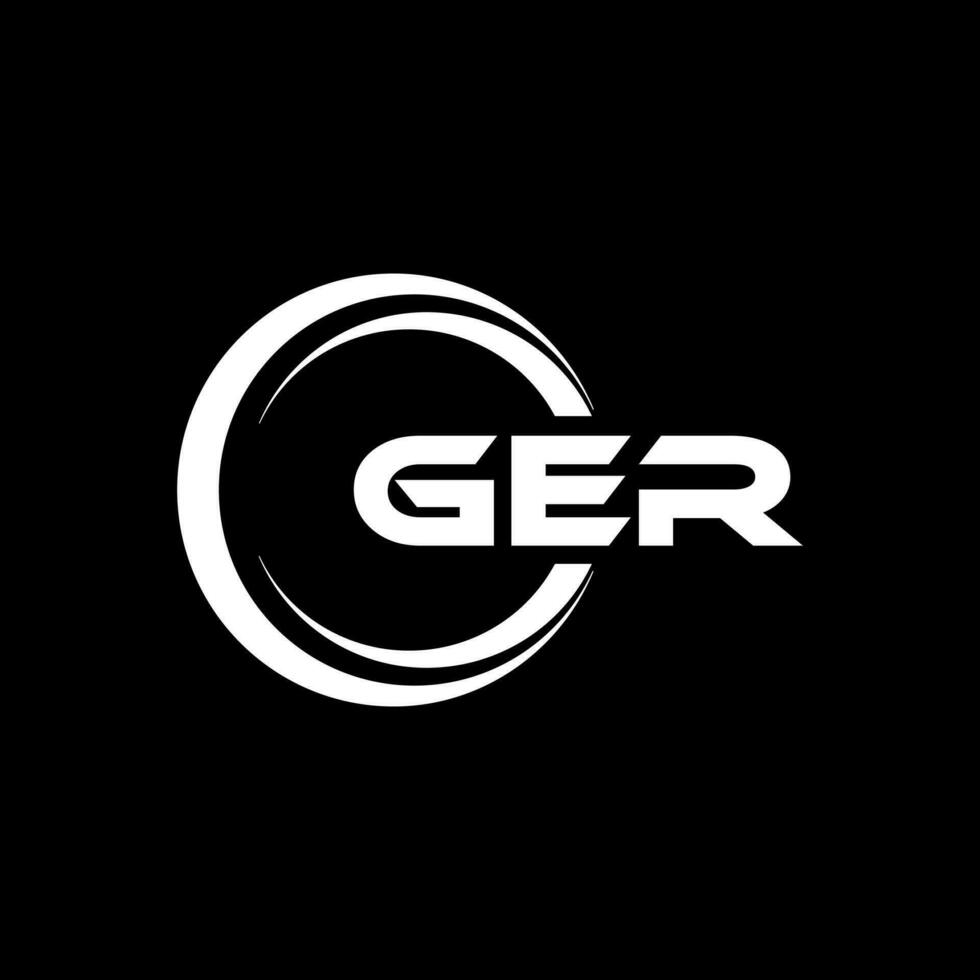 ger logo conception, inspiration pour une unique identité. moderne élégance et Créatif conception. filigrane votre Succès avec le frappant cette logo. vecteur