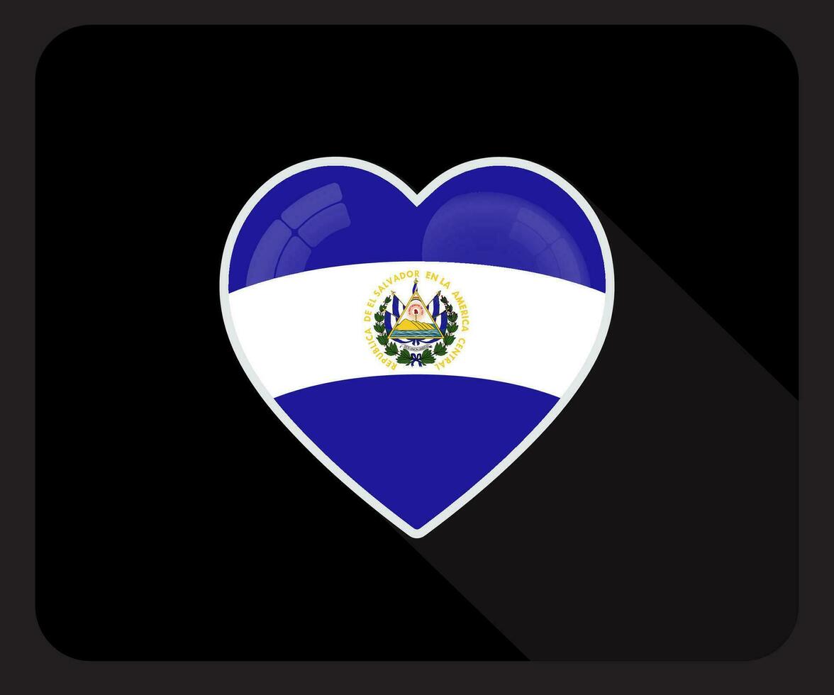 el Salvador l'amour fierté drapeau icône vecteur
