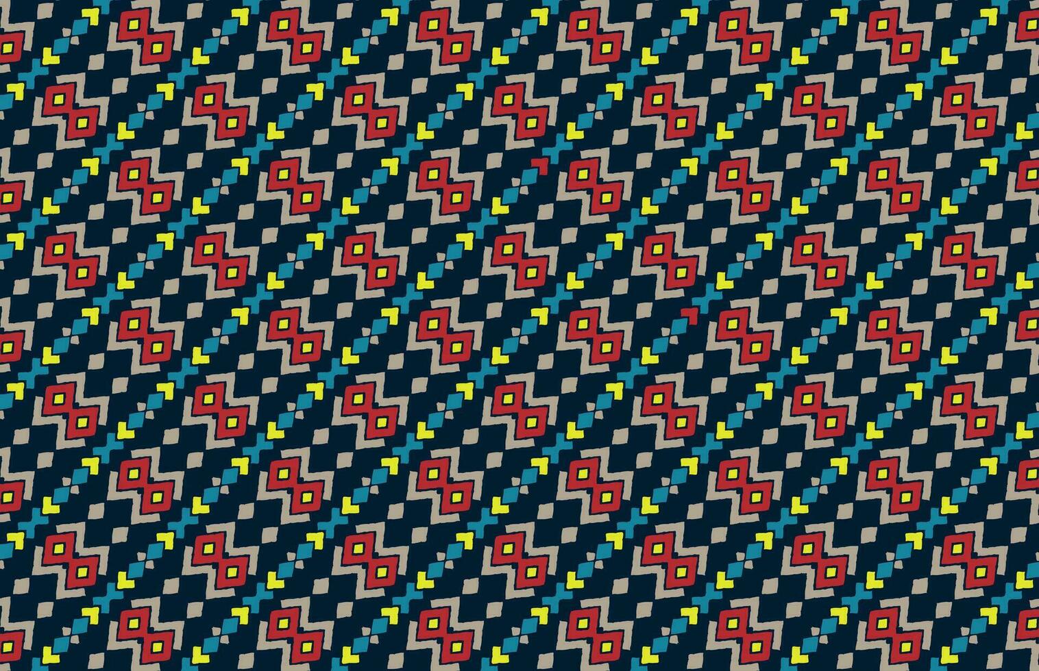 coloré géométrique tribal grunge en tissu modèle vecteur