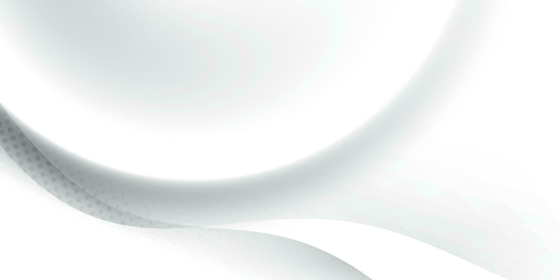 abstrait blanc et gris couleur, moderne conception rayures Contexte avec géométrique rond forme, demi-teinte effet. vecteur illustration.