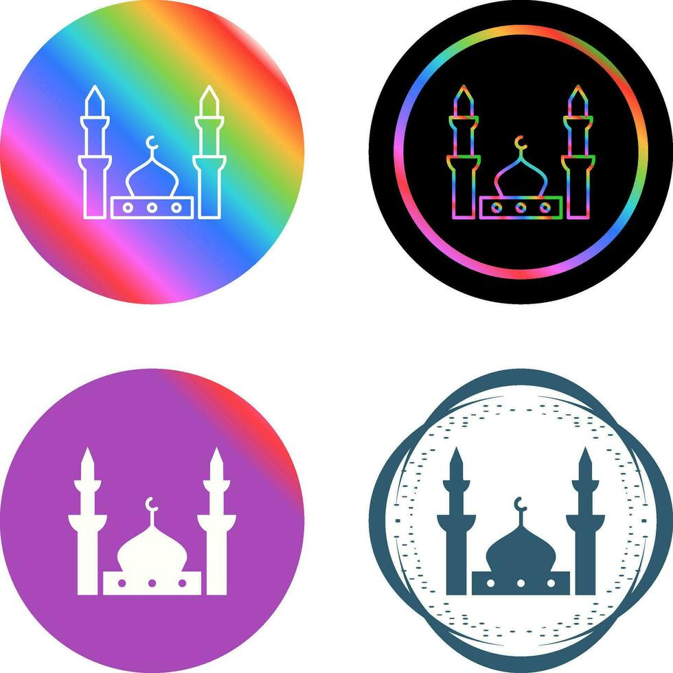icône de vecteur de la mosquée du prophète