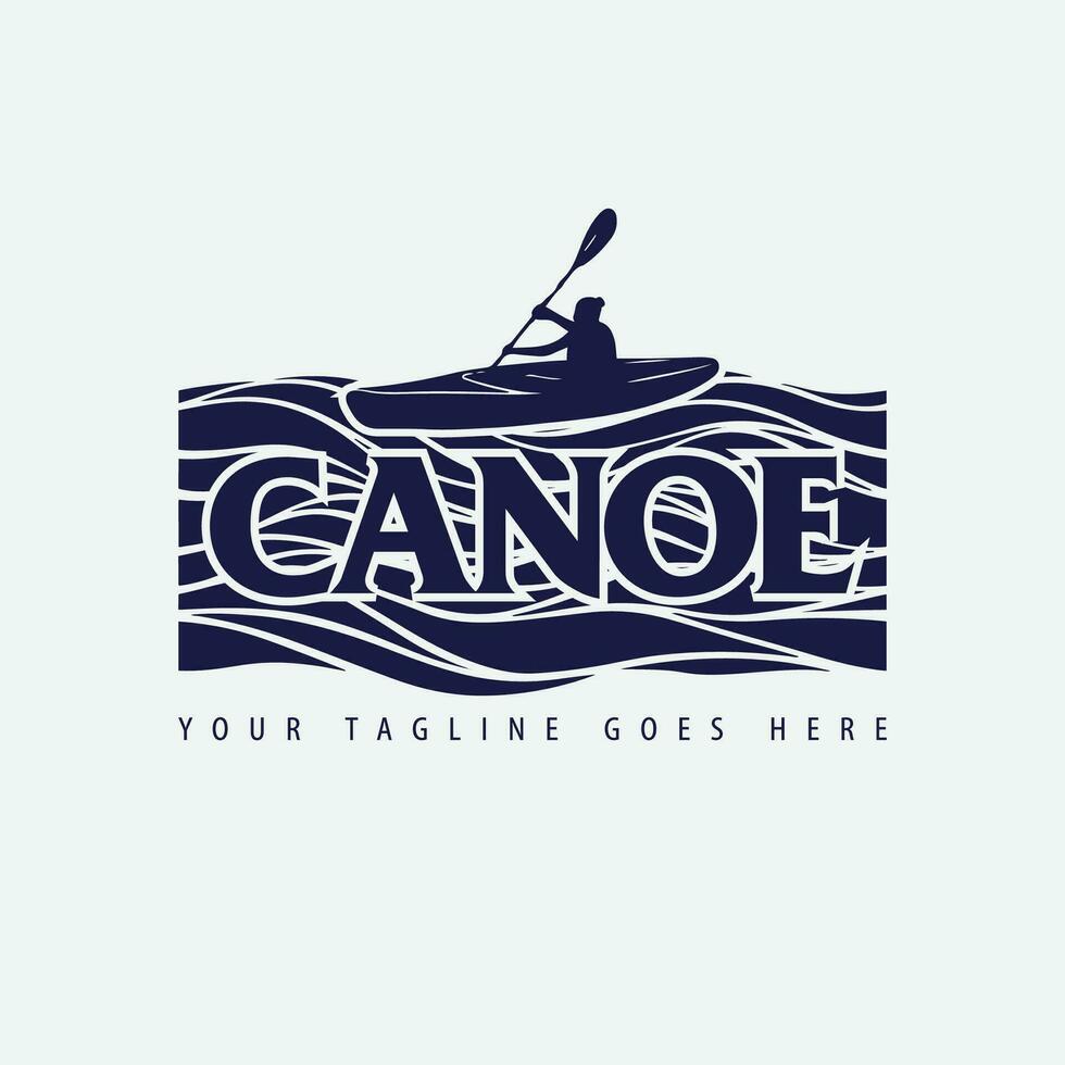 canoë logo vecteur