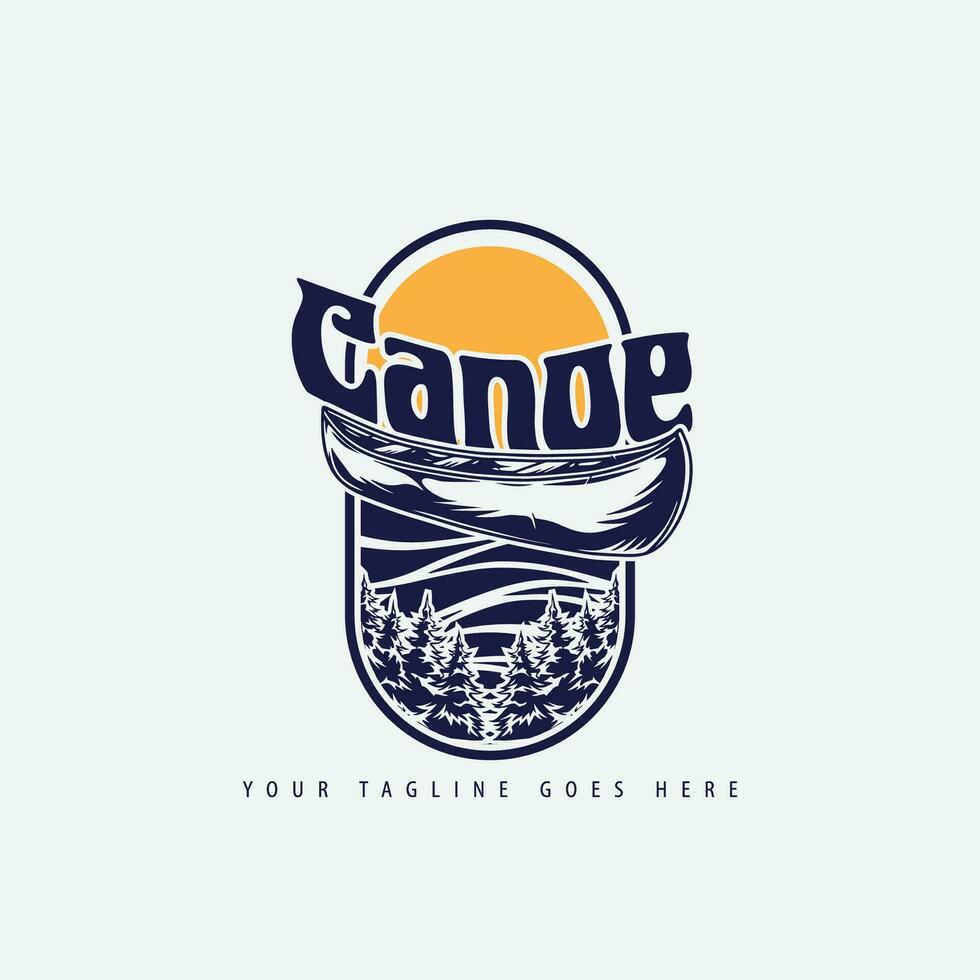 canoë logo vecteur