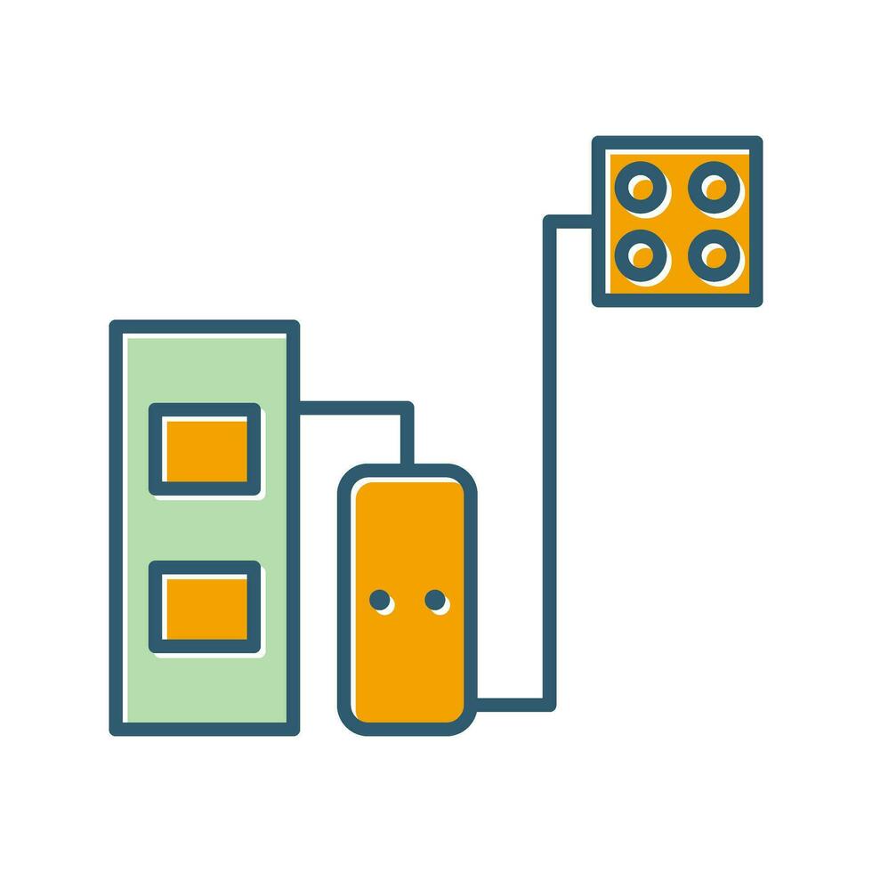 icône de vecteur de chaudière à combustible solide