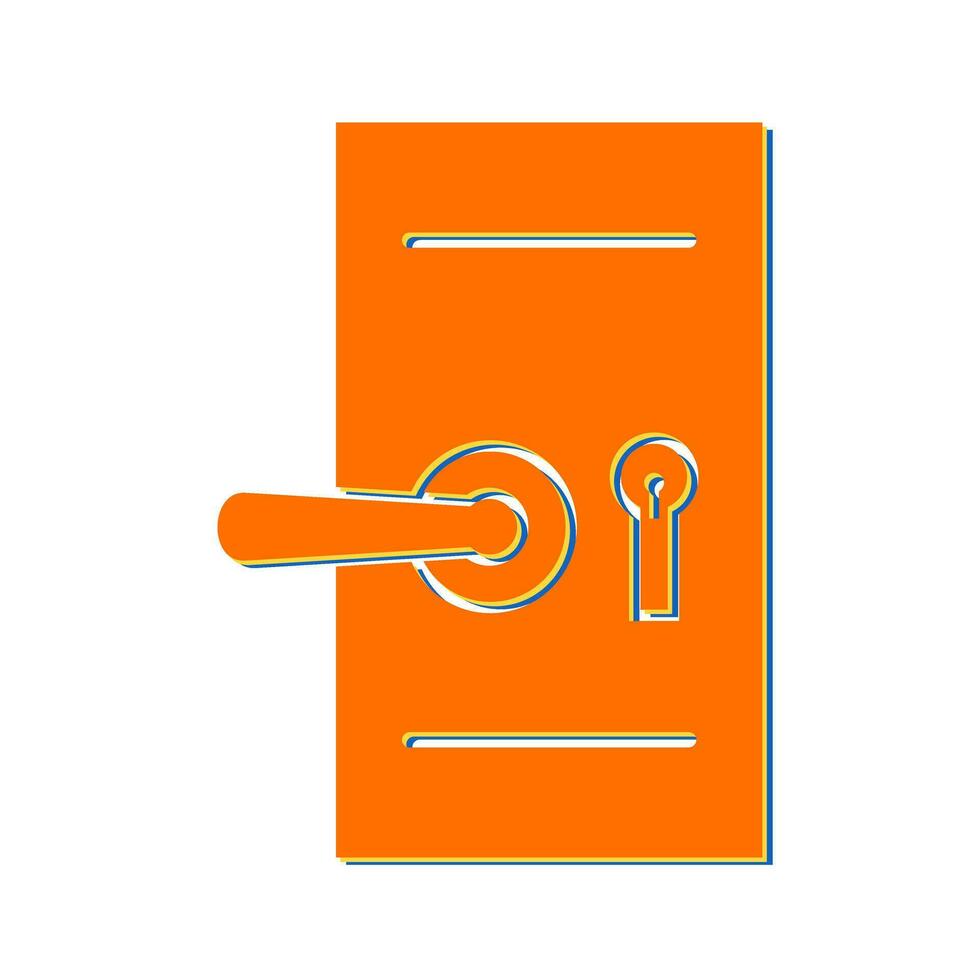 icône de vecteur de verrouillage de sécurité de porte