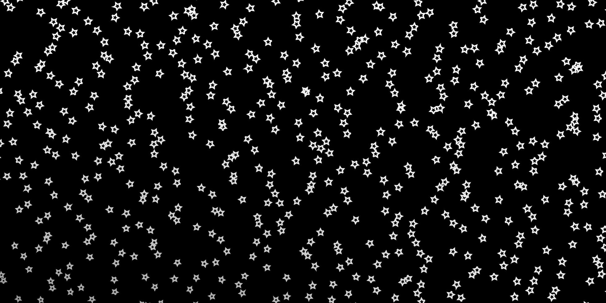 disposition vectorielle gris foncé avec des étoiles brillantes. illustration décorative avec des étoiles sur un modèle abstrait. modèle pour les sites Web, pages de destination. vecteur