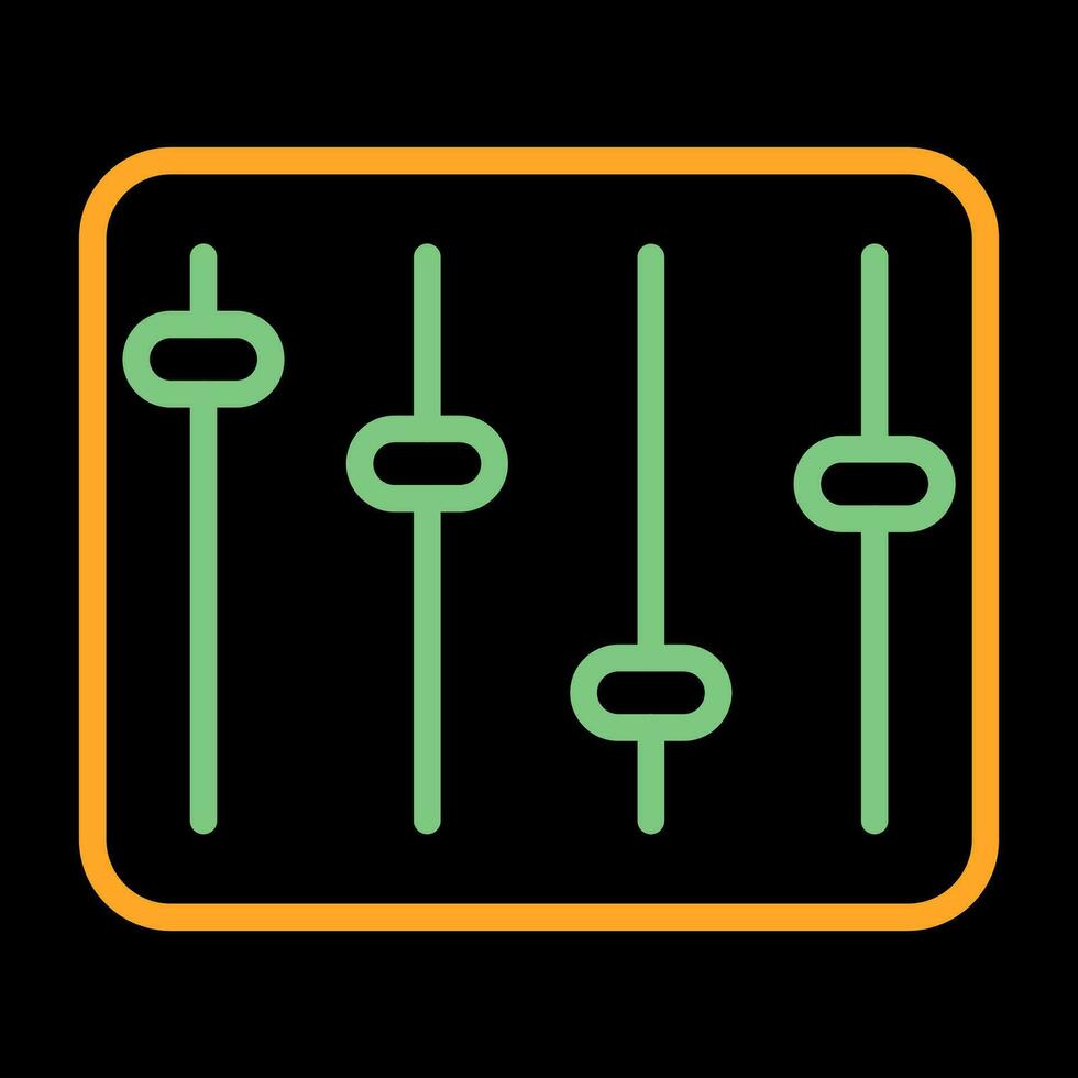 icône de vecteur d'égaliseur