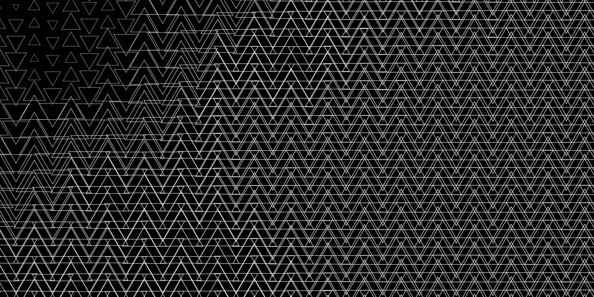 motif vectoriel gris foncé avec des lignes, des triangles. illustration abstraite brillante avec des triangles colorés. modèle pour livrets, dépliants