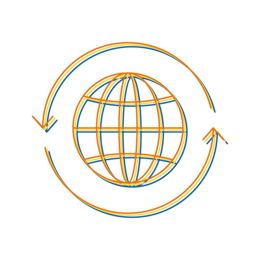 icône de vecteur mondial