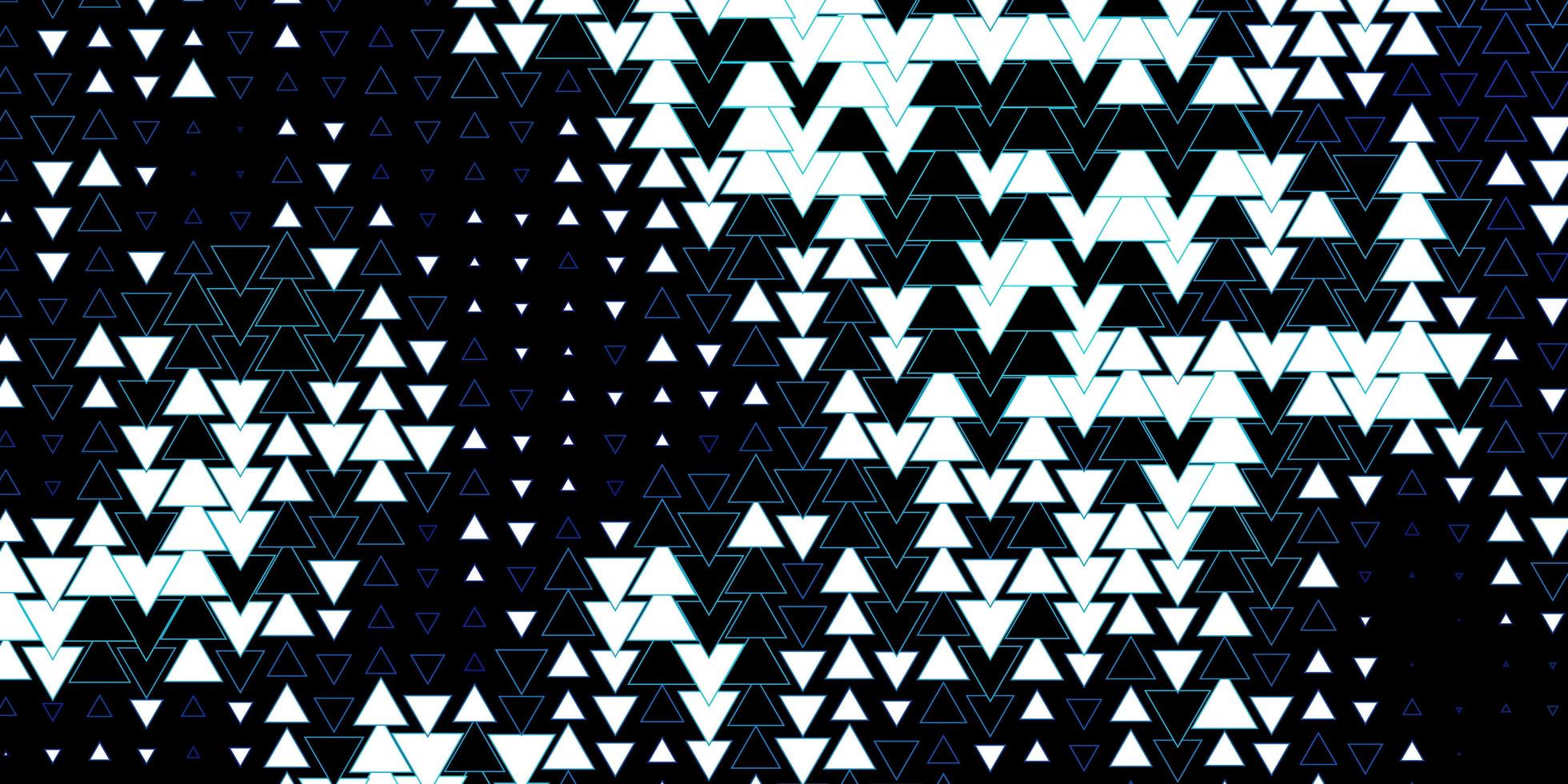 motif vectoriel bleu foncé avec des lignes, des triangles. illustration colorée avec des triangles dans un style simple. conception pour vos promotions.