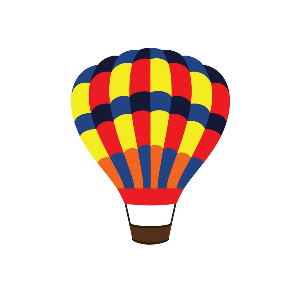 chaud air ballon conception. Voyage air transport signe et symbole. vecteur