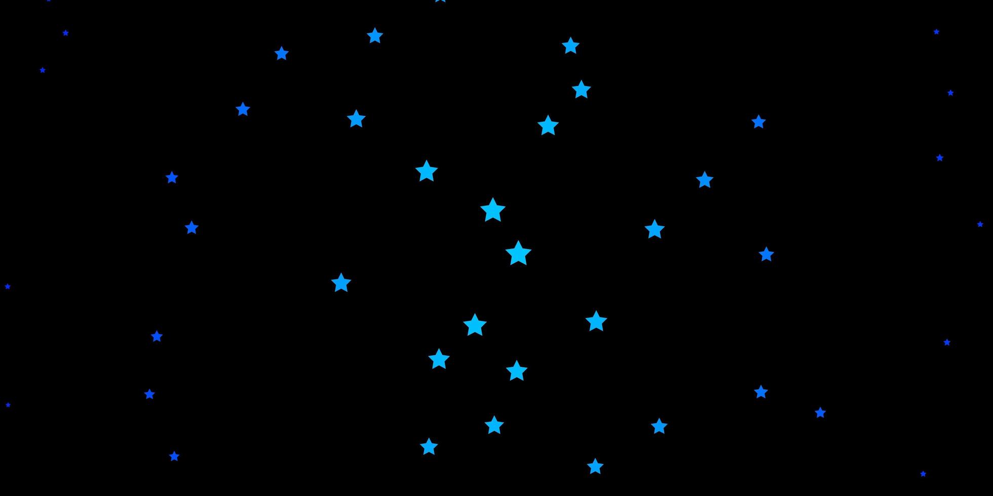 motif vectoriel bleu foncé avec des étoiles abstraites. illustration colorée dans un style abstrait avec des étoiles dégradées. thème pour téléphones portables.