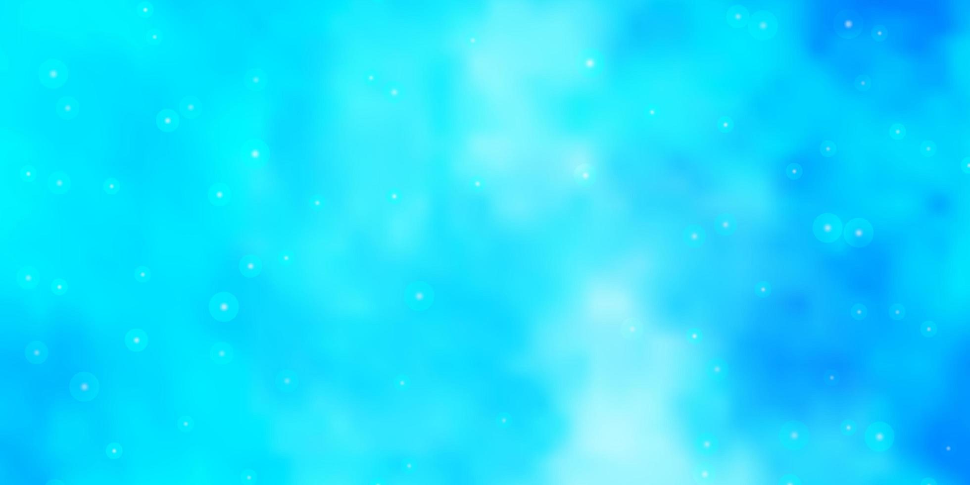 texture de vecteur bleu clair avec de belles étoiles. illustration colorée avec des étoiles dégradées abstraites. modèle pour emballer des cadeaux.
