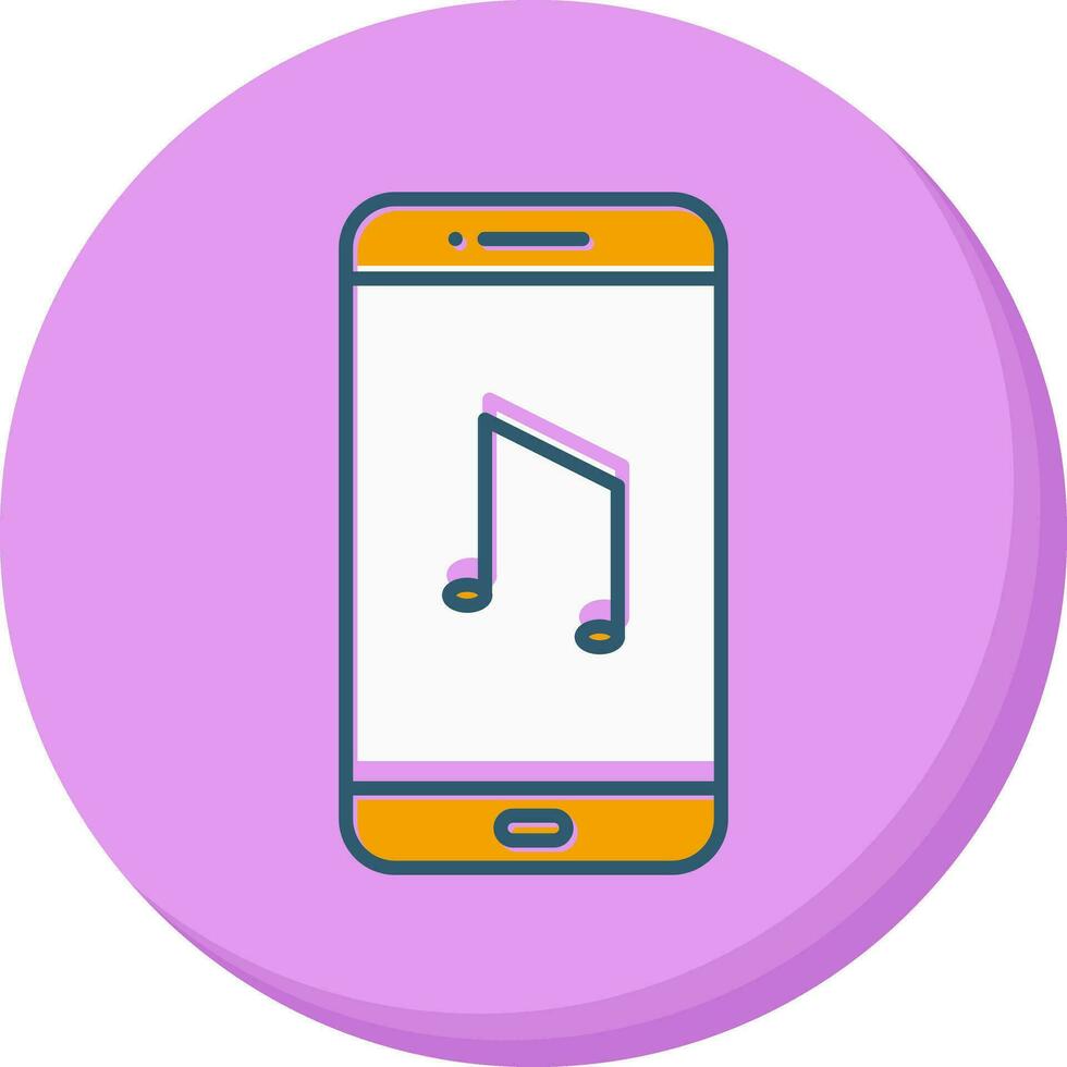 icône de vecteur d'application de musique