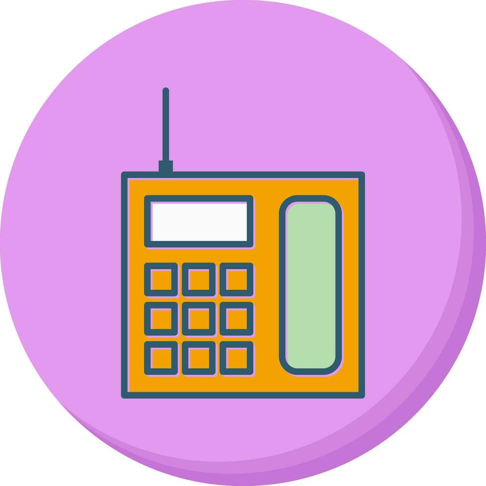 icône de vecteur de téléphone fixe sans fil