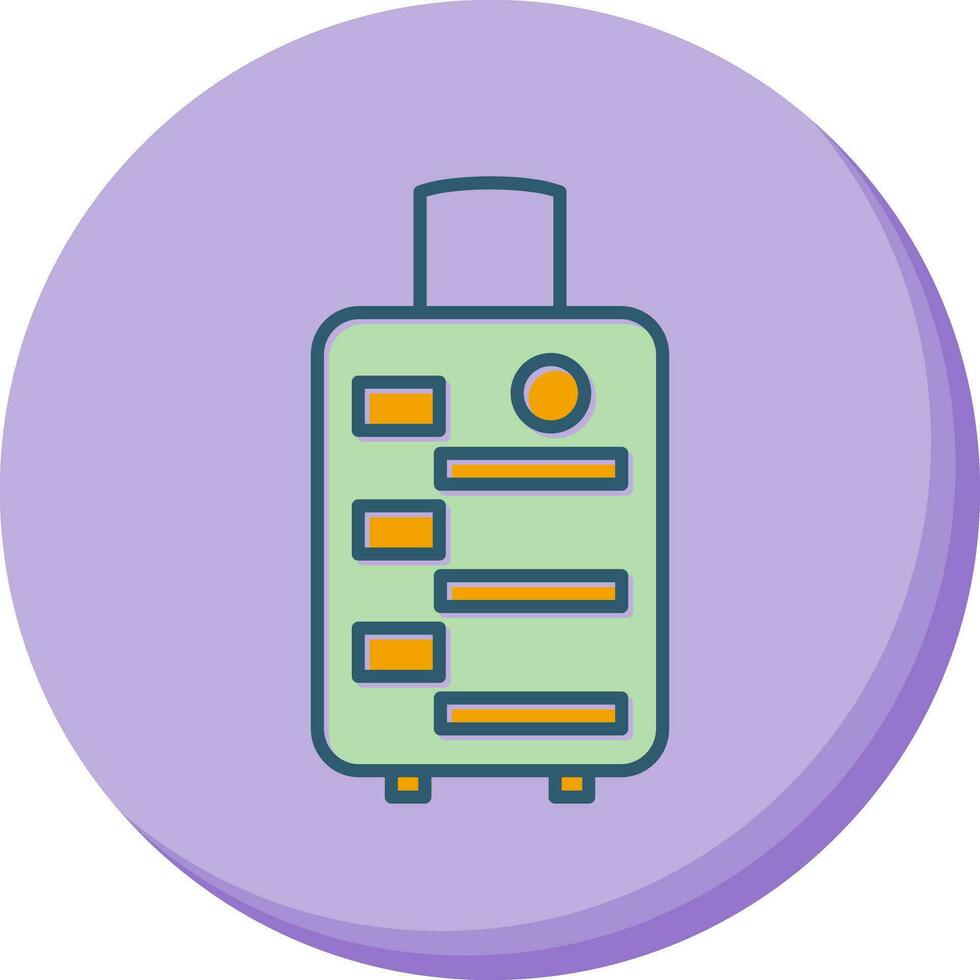 icône de vecteur de sac à bagages