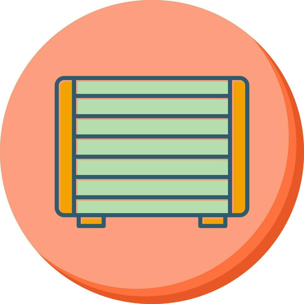 icône de vecteur de chauffage au gaz