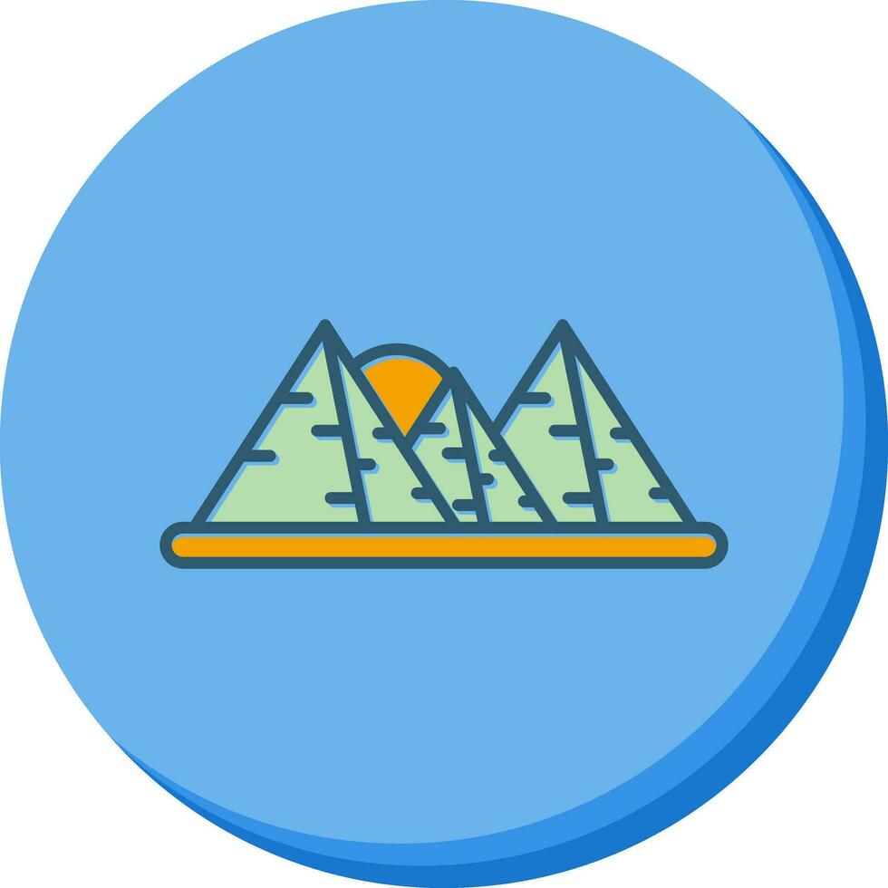 icône de vecteur de pyramide