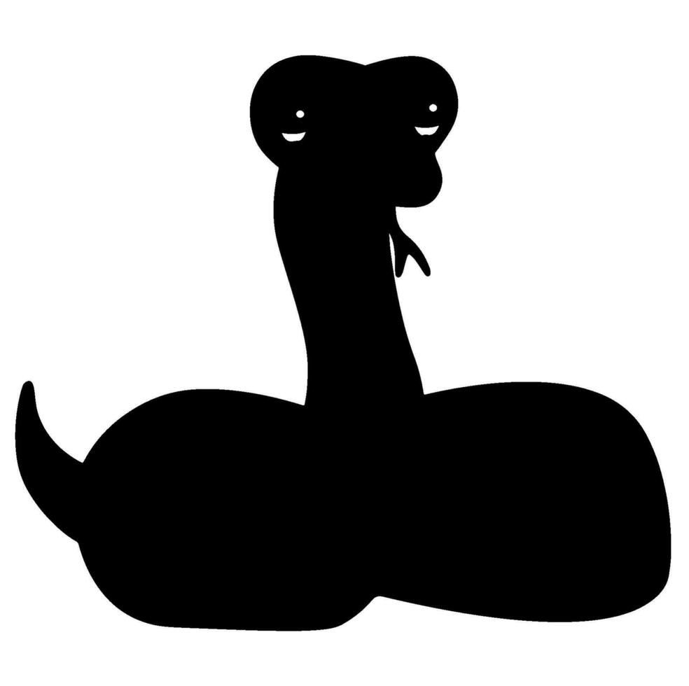 vecteur de silhouette de serpent