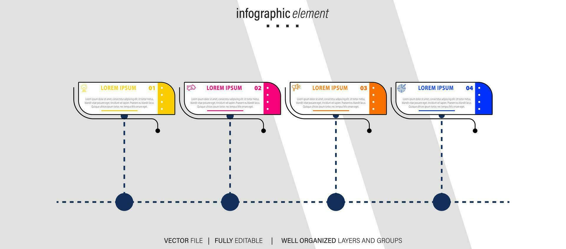 modèle infographique de vecteur