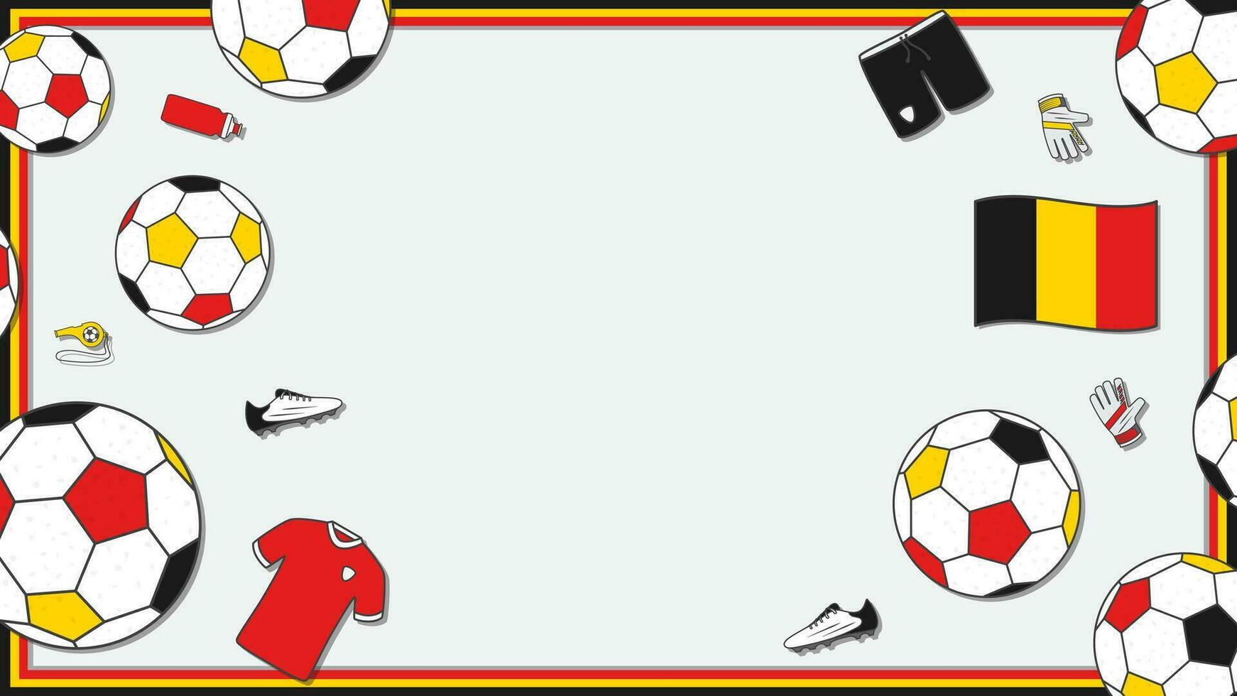 Football Contexte conception modèle. Football dessin animé vecteur illustration. sport dans Belgique