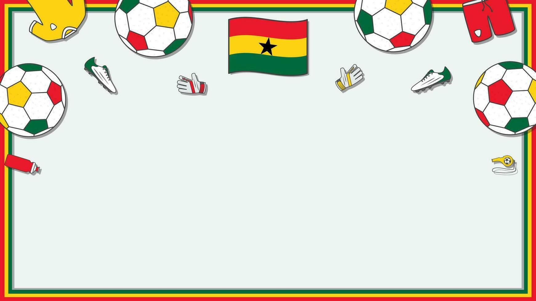 Football Contexte conception modèle. Football dessin animé vecteur illustration. compétition dans Ghana