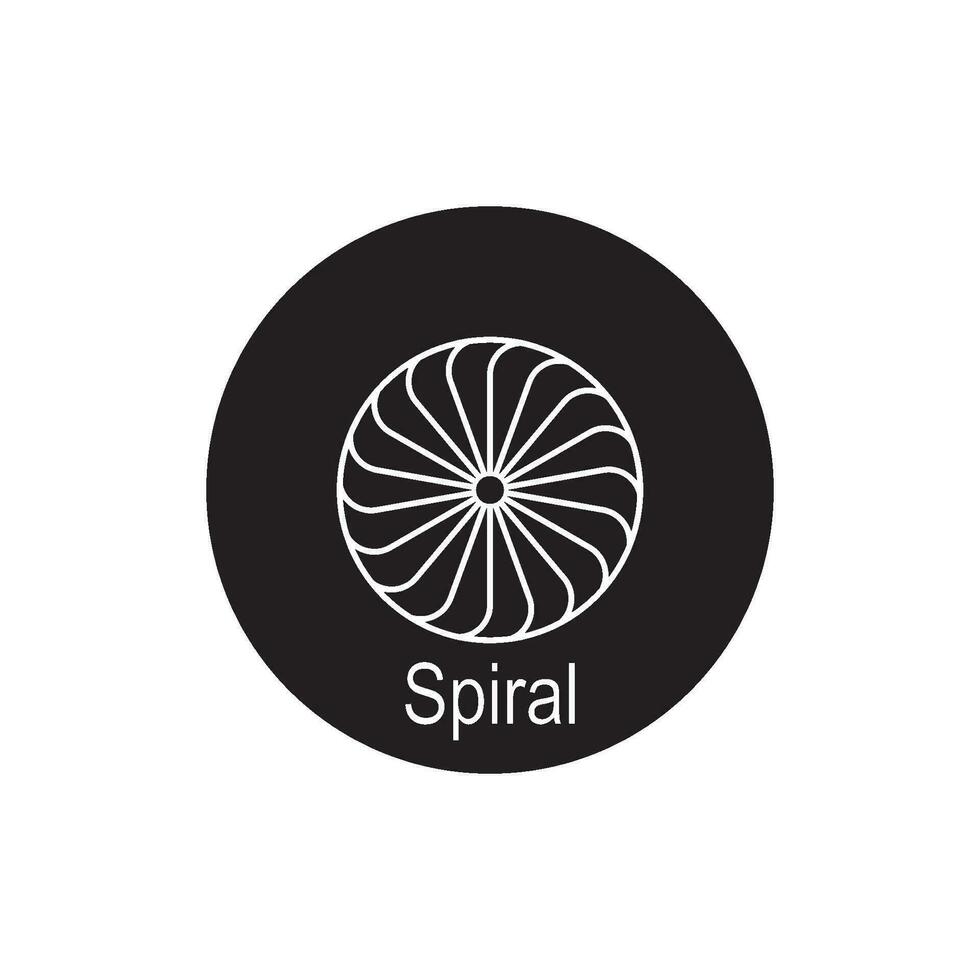 spirale icône vecteur