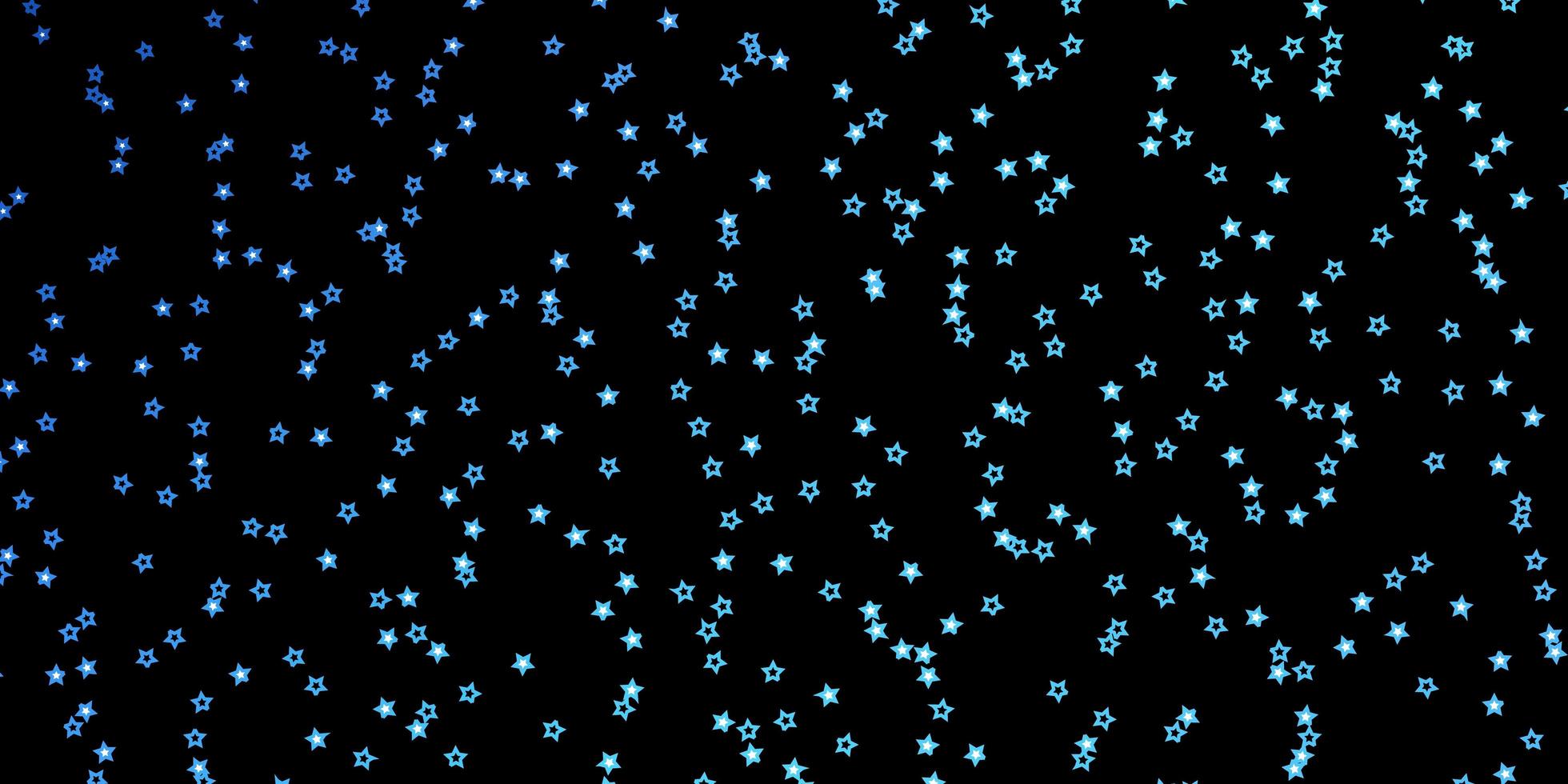 modèle vectoriel bleu foncé avec des étoiles abstraites. illustration abstraite géométrique moderne avec des étoiles. modèle pour emballer des cadeaux.