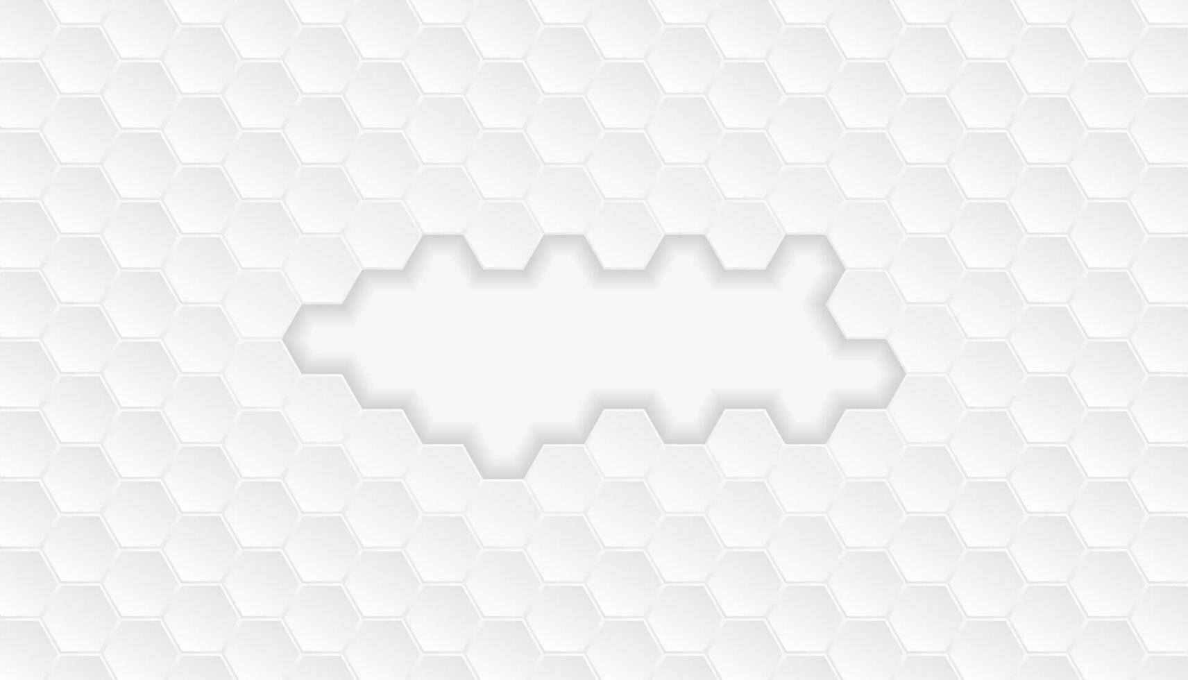 gris géométrique hexagones abstrait La technologie Contexte vecteur