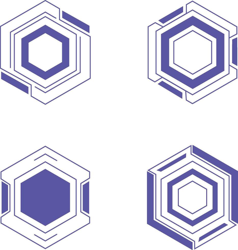 hexagone futuriste hud Cadre forme. numérique La technologie conception. vecteur illustration