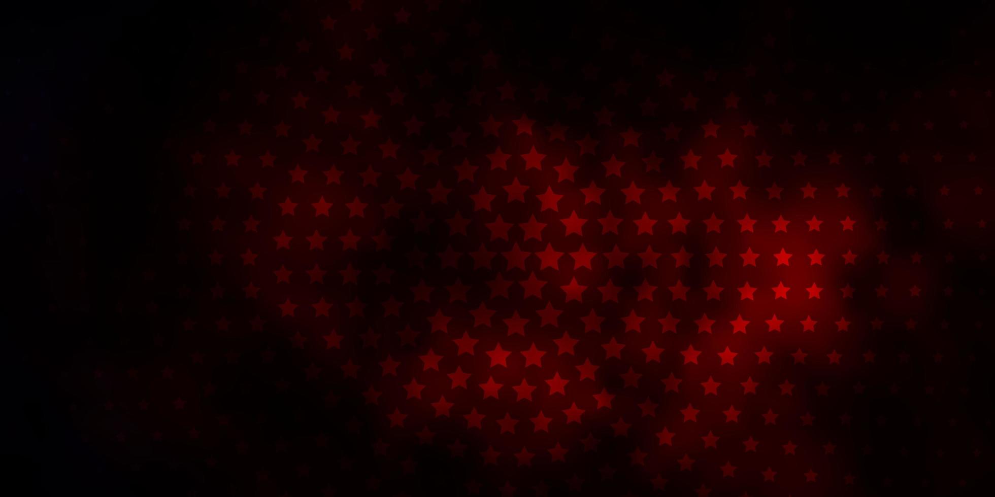 motif vectoriel rouge foncé avec des étoiles abstraites. illustration décorative avec des étoiles sur un modèle abstrait. thème pour téléphones portables.