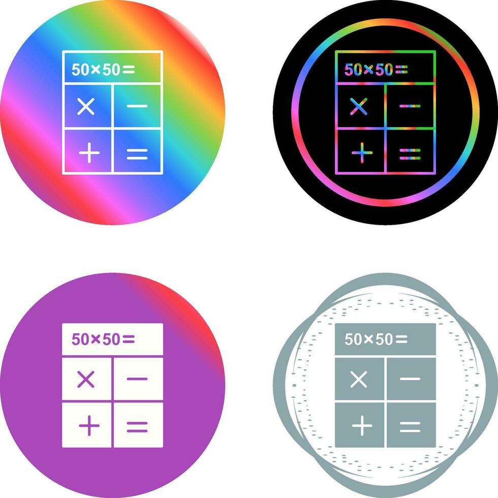 icône de vecteur de calculs