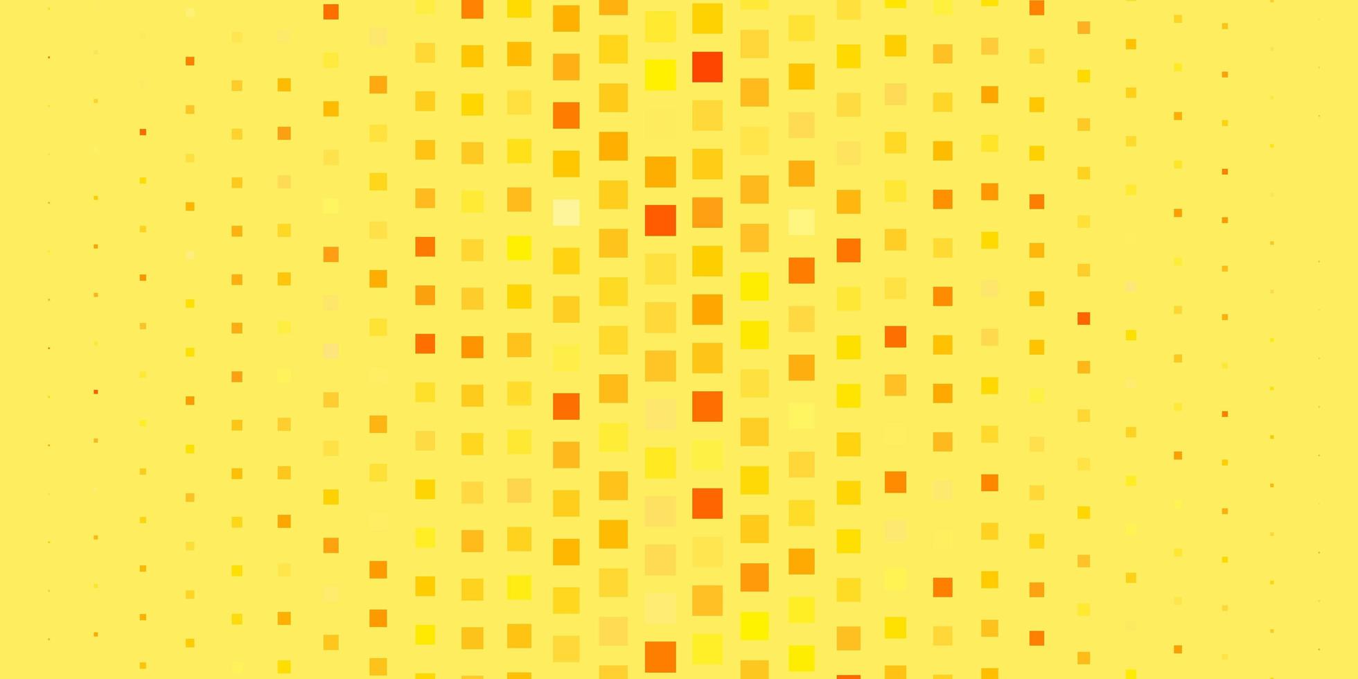 fond de vecteur orange clair dans un style polygonal. illustration colorée avec des rectangles et des carrés dégradés. modèle moderne pour votre page de destination.