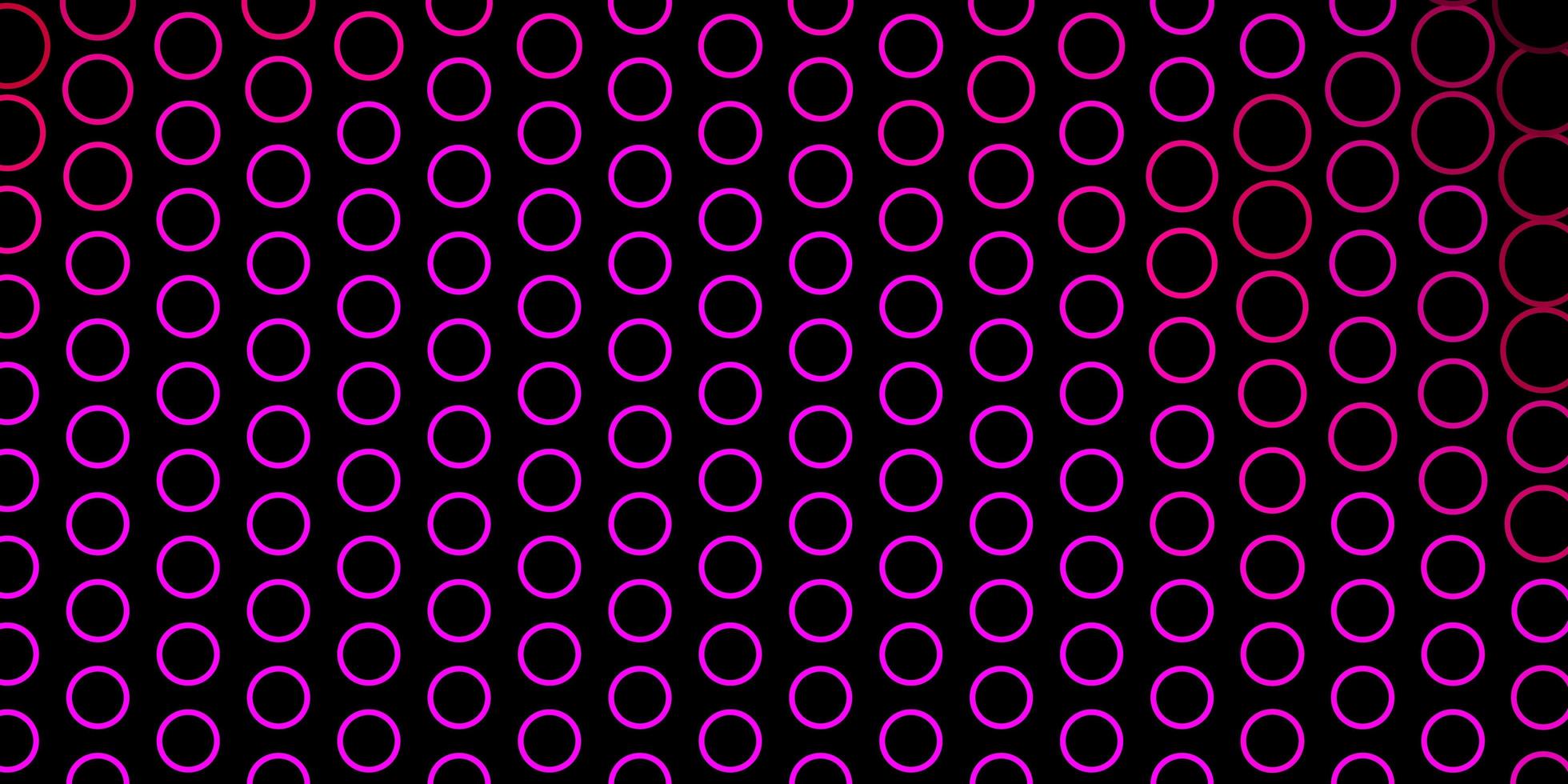 toile de fond vecteur rose foncé avec des cercles. illustration abstraite de paillettes avec des gouttes colorées. modèle pour les annonces commerciales.