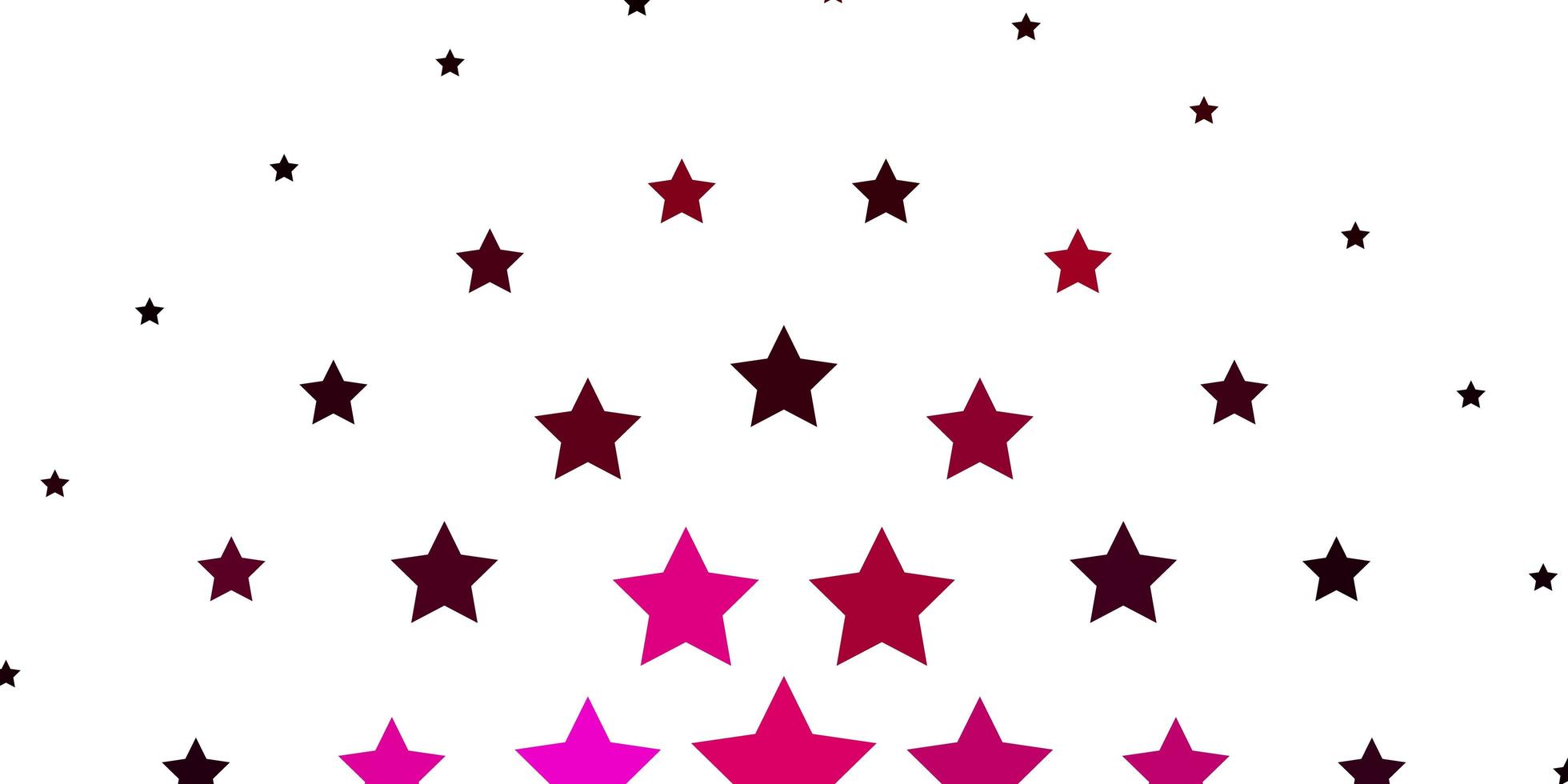 fond de vecteur rose clair avec des étoiles colorées. illustration colorée dans un style abstrait avec des étoiles dégradées. conception pour la promotion de votre entreprise.
