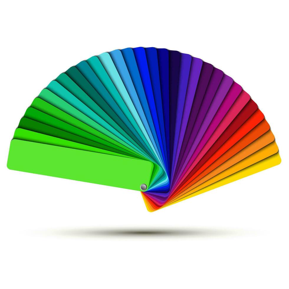 palette de couleurs isolée sur fond blanc, échantillons de vecteur de couleur