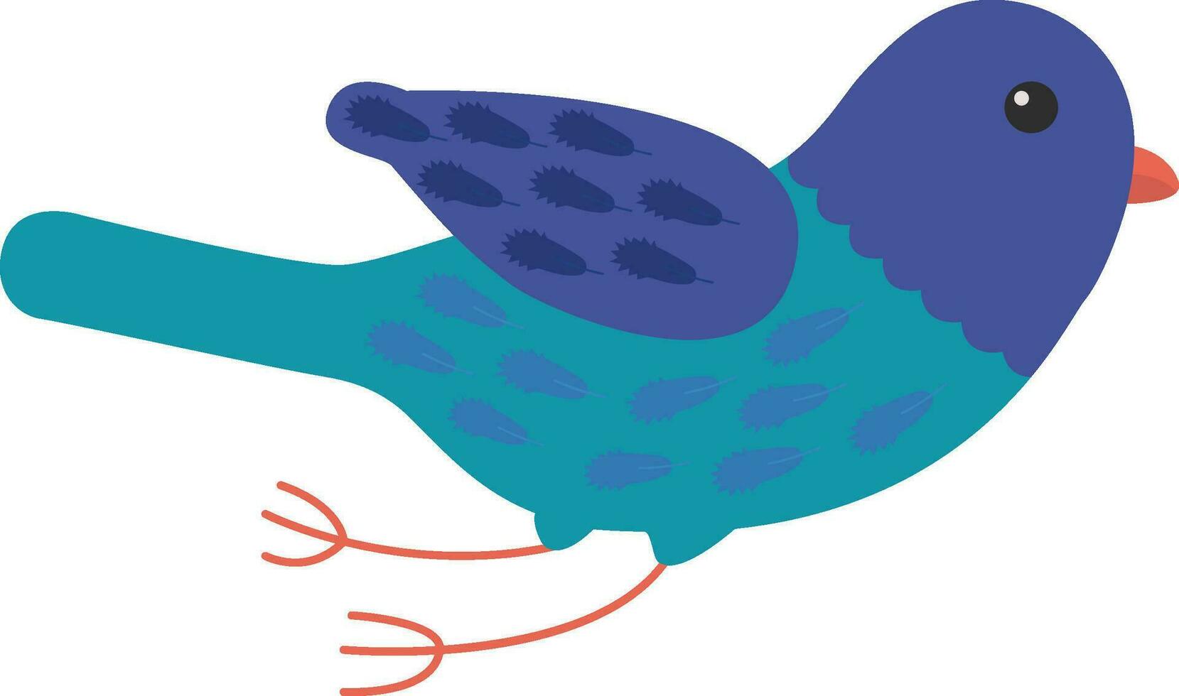 bleu oiseau illustration vecteur