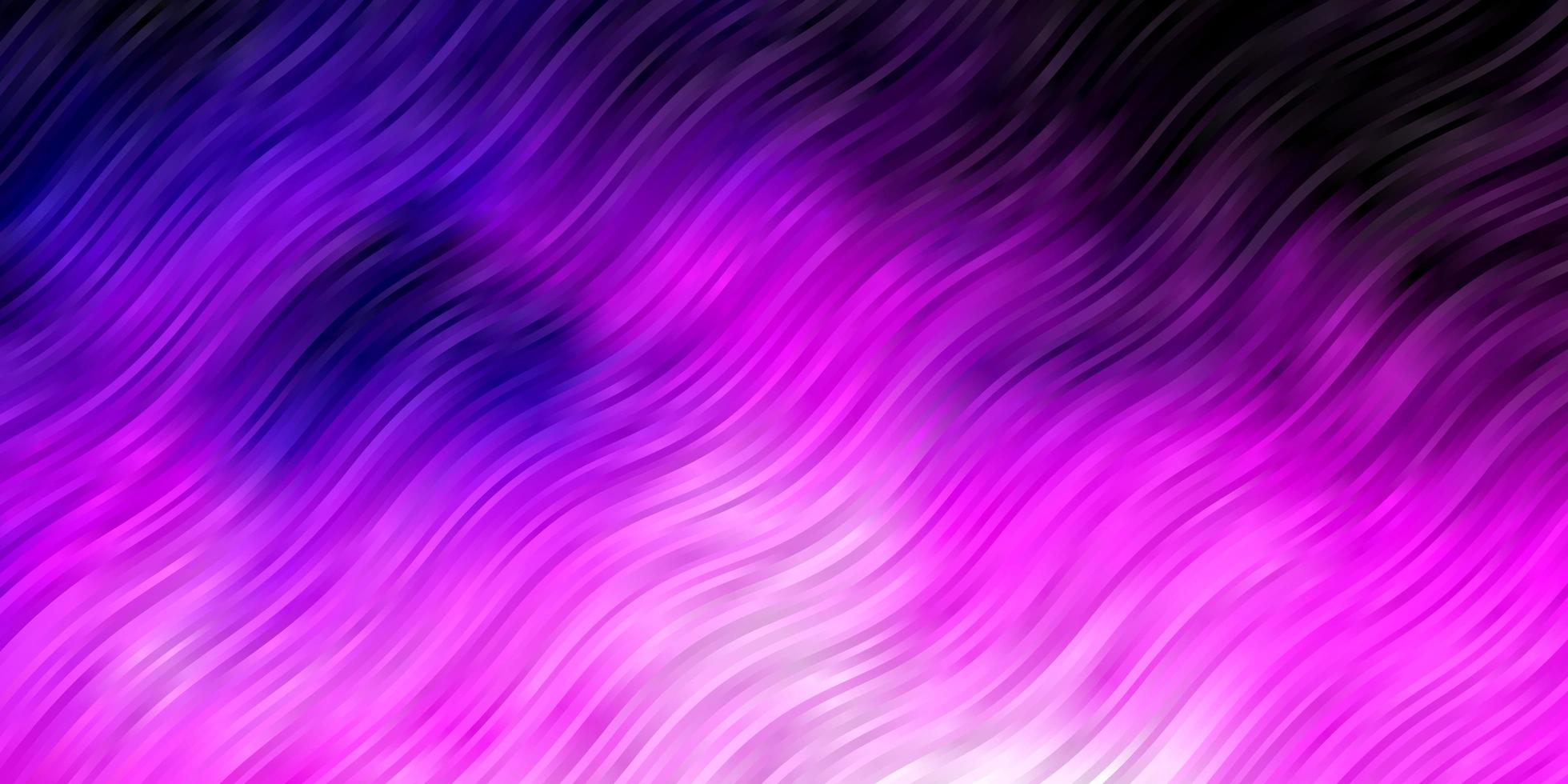 modèle vectoriel violet foncé, rose avec des lignes tordues. illustration colorée avec des lignes courbes. modèle pour les sites Web, pages de destination.